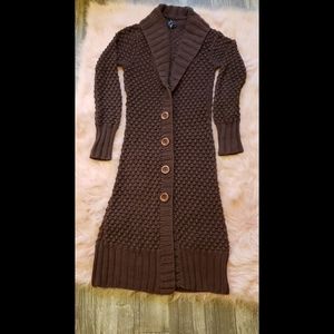 Cozy Boutique Long Knit Button-up Car…